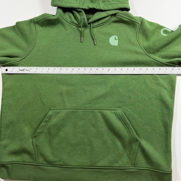 Carhartt Women’s 3X Relaxed Fit Hoodie – Green, Workwear Fleece Outdoor Campcore - Picture 8 of 11